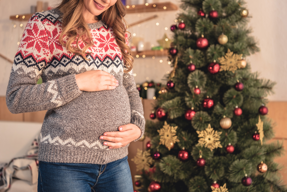 Ідеї новорічної фотосесії вагітної