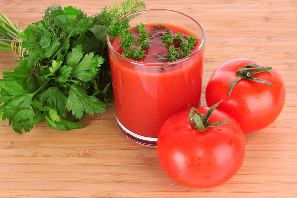 Томатный сок и помидоры