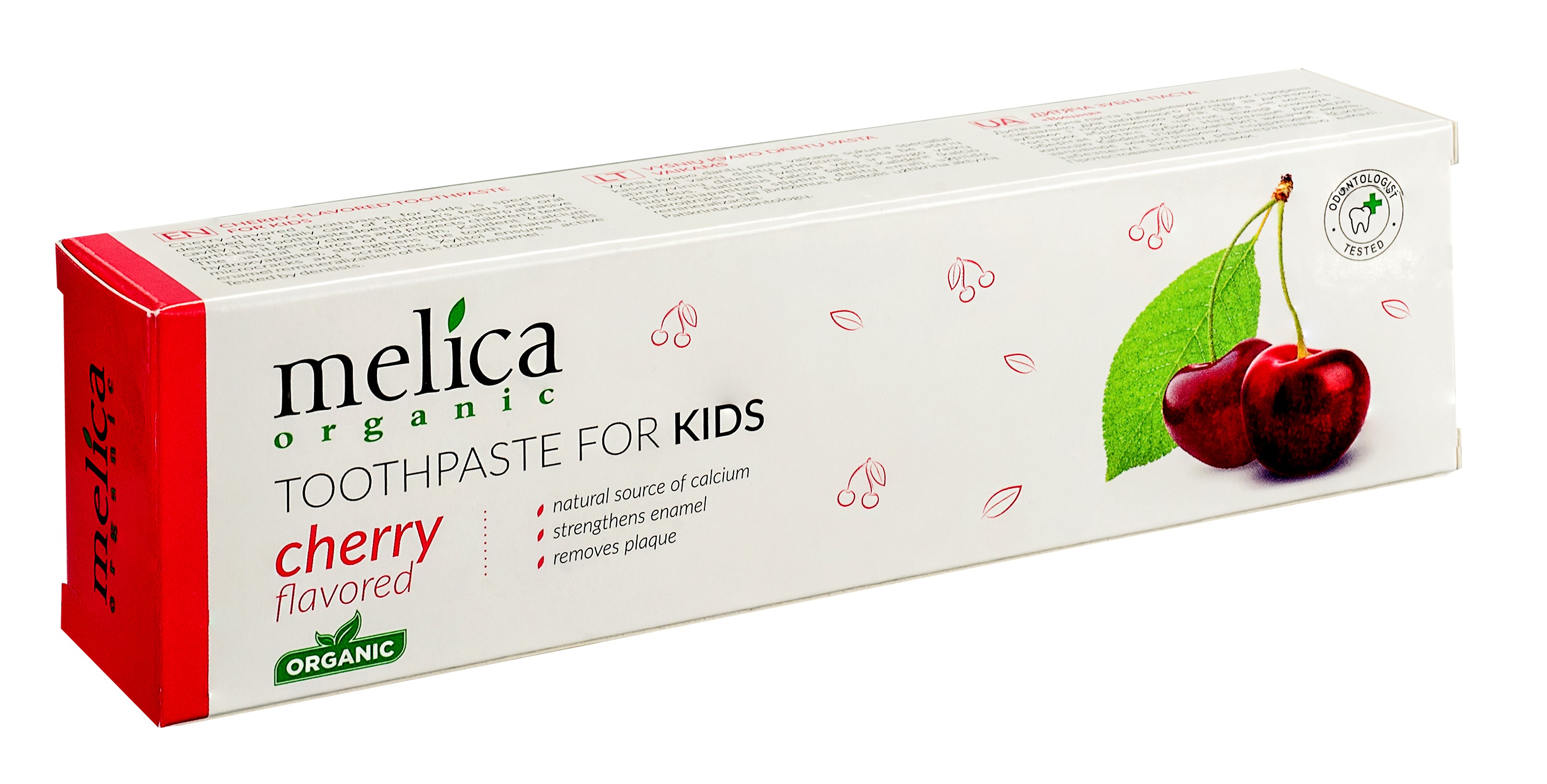 детская зубная паста Melica Organic «Вишня»