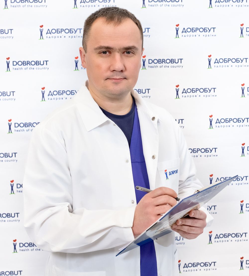 Хирург и заместитель главного врача МС Добробут Максим Щербина