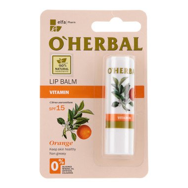 O'Herbal, Витаминный бальзам для губ Vitamin с маслом апельсина