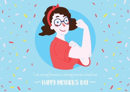Поздравительная открытка ко Дню Мамы