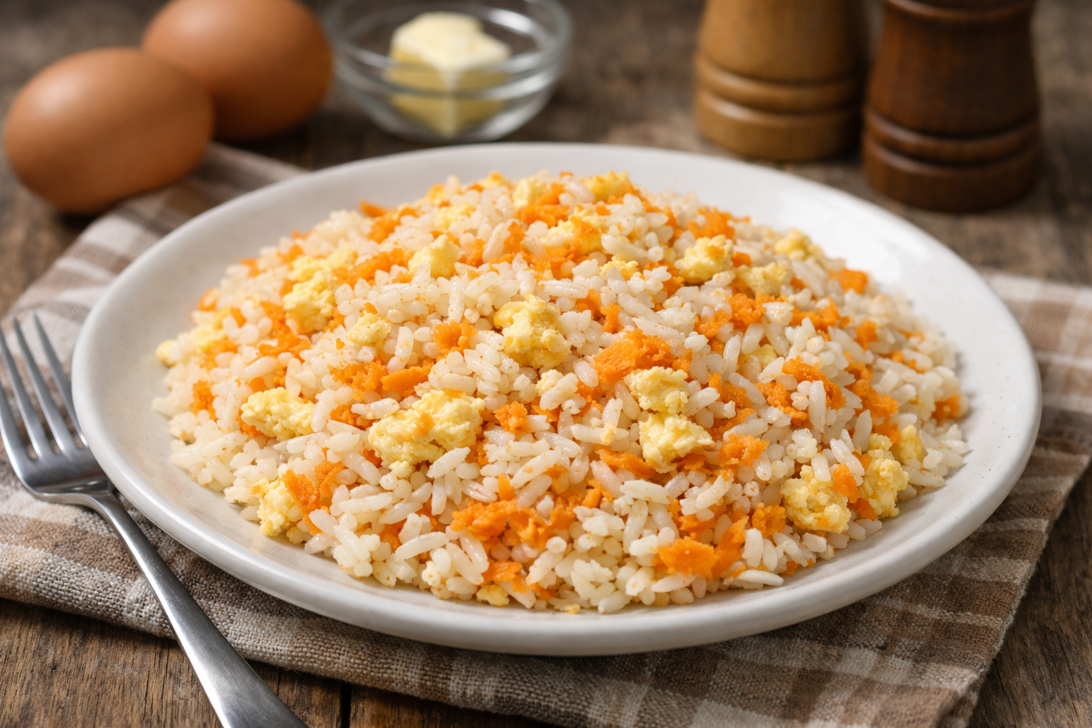 Рис з яйцем