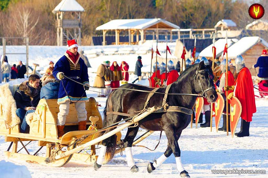 Зимние развлечения в Парке Киевская Русь