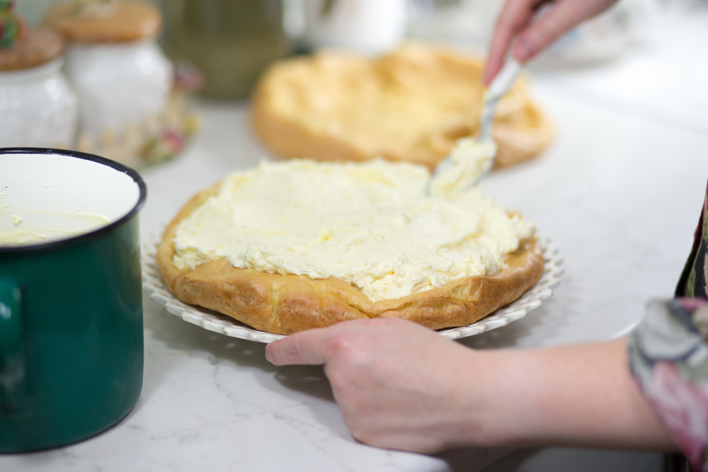 Рецепт польського заварного пирога Карпатка