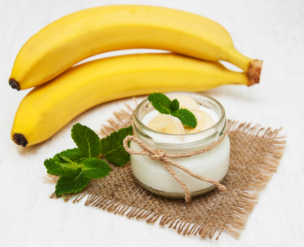 Йогурт с бананами