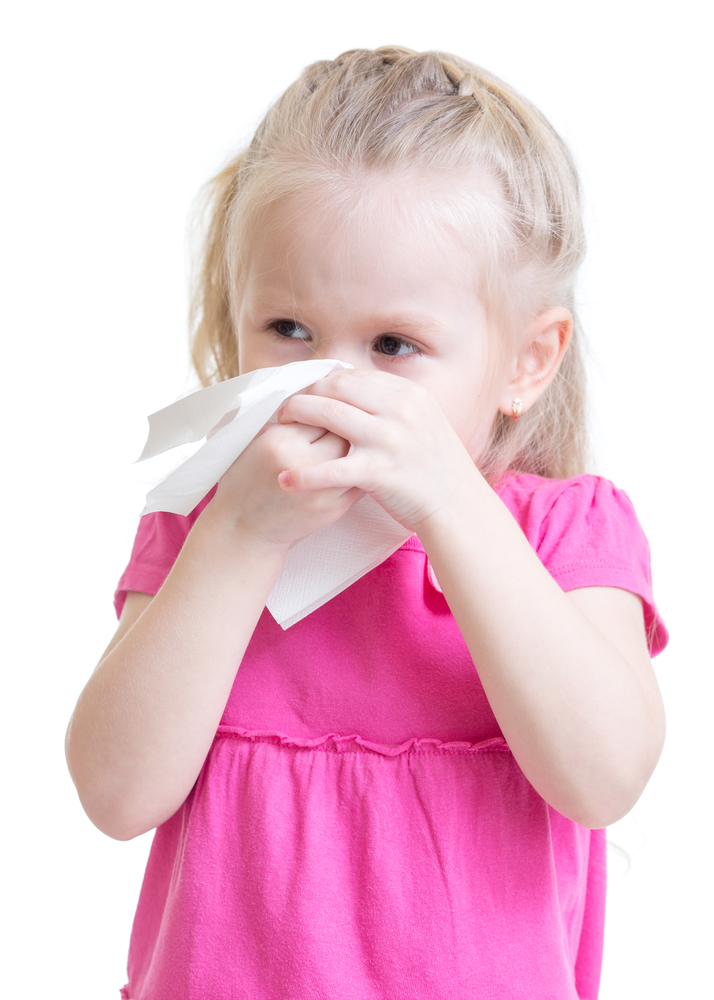 девочка с аллергией на пыль