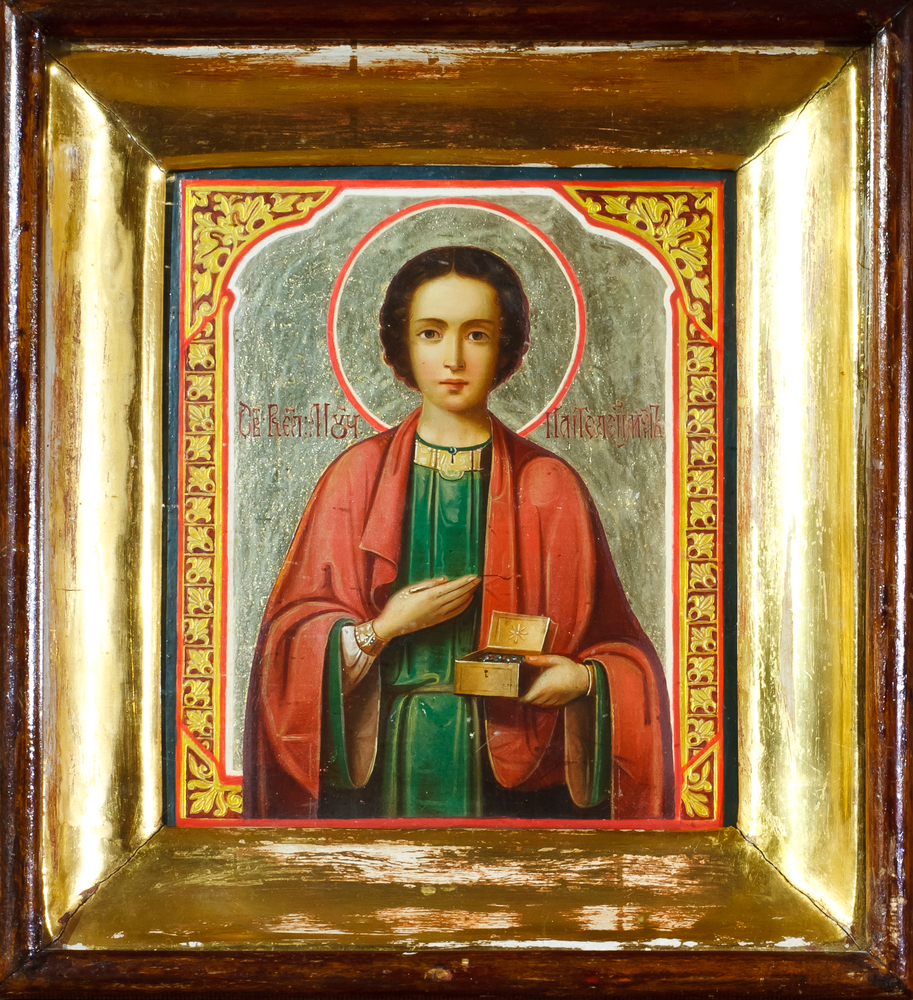 Ребенок святому пантелеймону. Великомученик Пантелеимон. Икона Пантелеймона целителя.