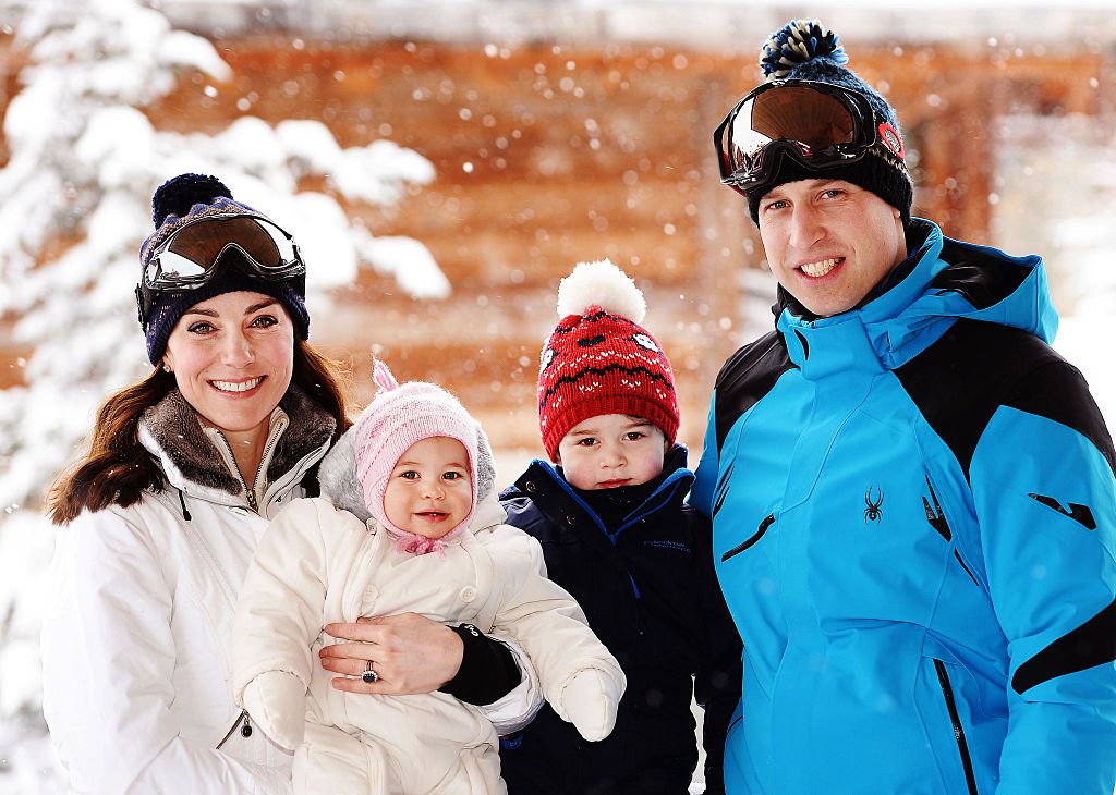 Королівська родина принца Вільяма і Кейт Міддлтон на гірськолижному курорті