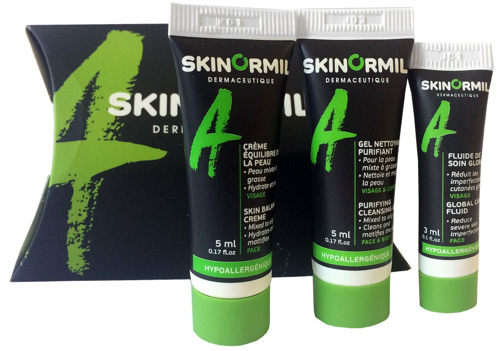 Skinormil, набор мини продуктов Уход за жирной кожей с акне