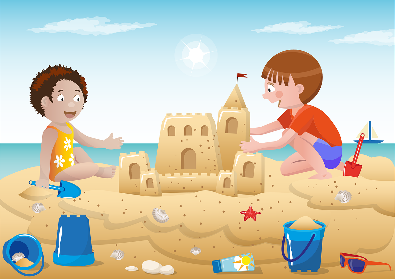 діти грають в піску