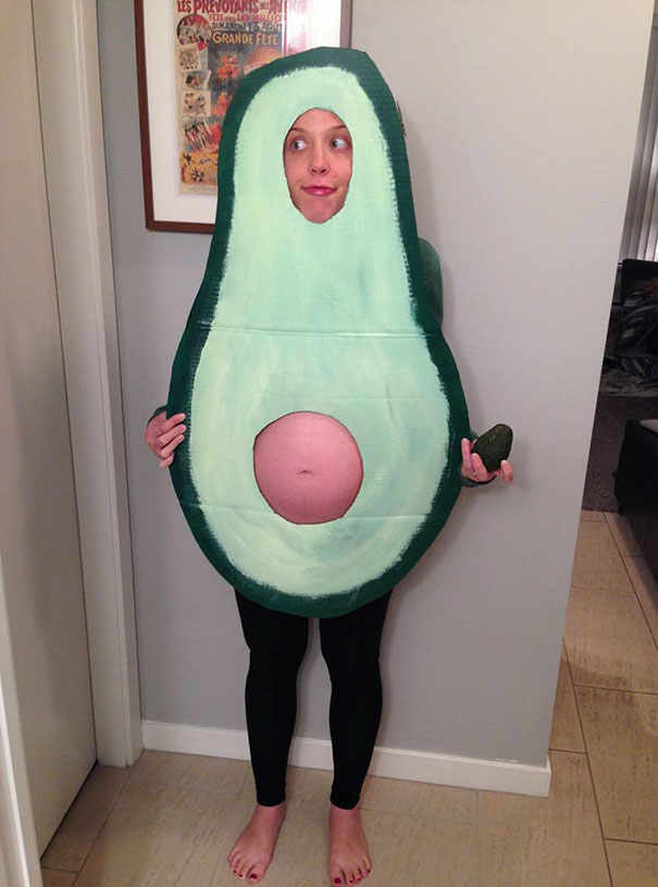 беременная хэллоуин костюм авокадо