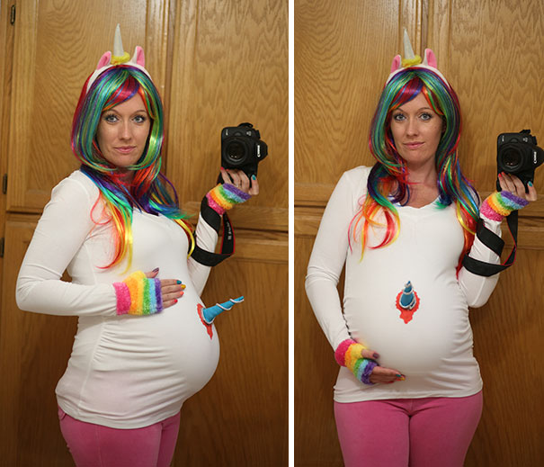 беременная хэллоуин костюм единорог